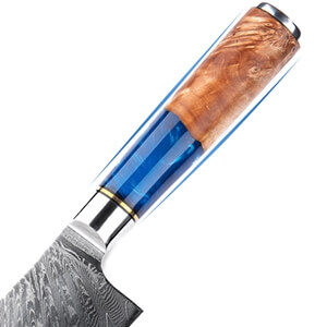 damascus-knife-set-blue-resin-handle