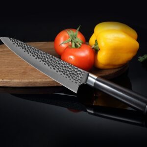 8-inch-Hammer-Marks-Damascus-chef-knife-with-G10-handle