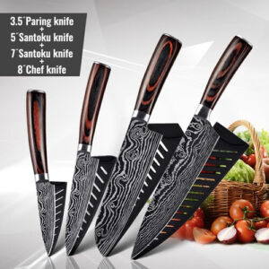 Laser-Pattern-4-pcs-stainless-knife-set-1