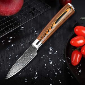 wholesale damascus steel paring knife