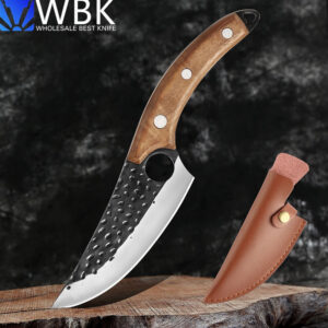 high carbon forged boning knife rose wood