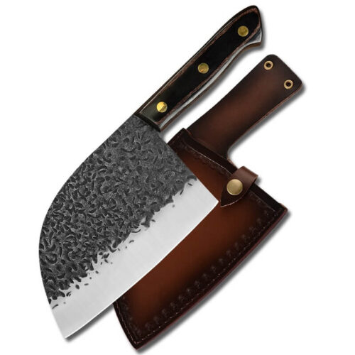 7 inch Forged Steel Butcher Cleaver - Image 3