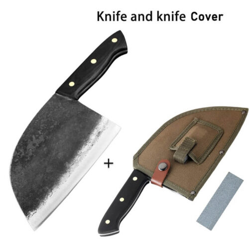 Full Tang Hand Forged High Carbon Steel Chef Knife - Image 4