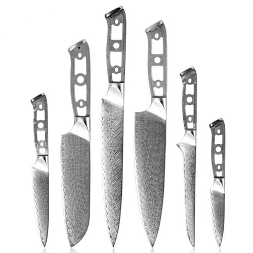 VG10-Damascus-Kitchen-Knives-Blank-Blade