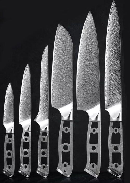 VG10-Damascus-Kitchen-Knives-Blank-Blade