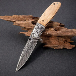 handmade outdoor tactical foldable utility knife