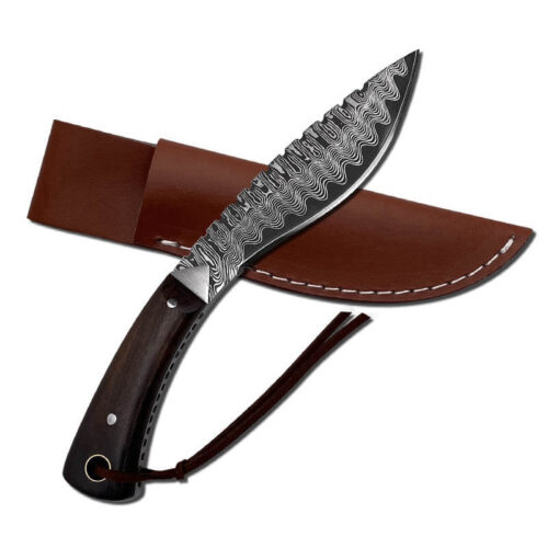 handmade portable fixed blade stainless steel hunting knife