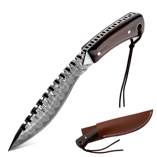 handmade portable fixed blade stainless steel hunting knife