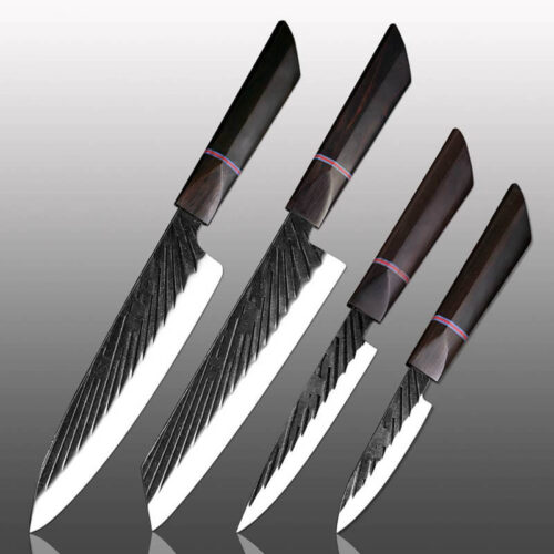 8 Inch Kiritsuke Knife 8 Inch Kiritsuke Knife 5 Inch utility Knife 3.5 Inch Paring Knife - 4 Pcs Set