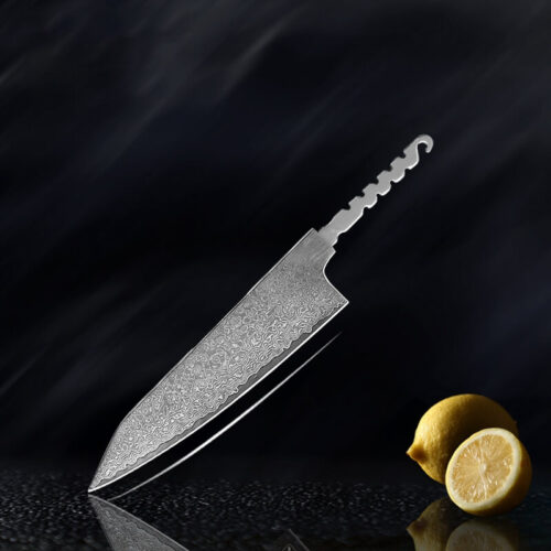 Damascus-Steel-Knife-Blade-Blank-5-inch-utility-knife-wholesale-customization