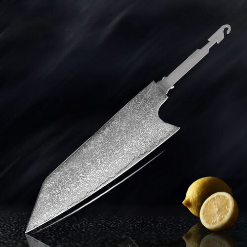 wholesale-customization-Damascus-Steel-Knife-Blade-Blank-6-inch-kiritsuke
