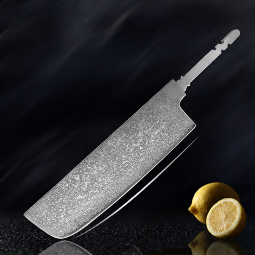 Damascus-Steel-Knife-Blade-Blank-7-inch-nakiri-knife-wholesale-customization